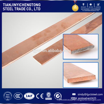 Barra lisa laminada a alta temperatura CK45 com revestimento de cobre